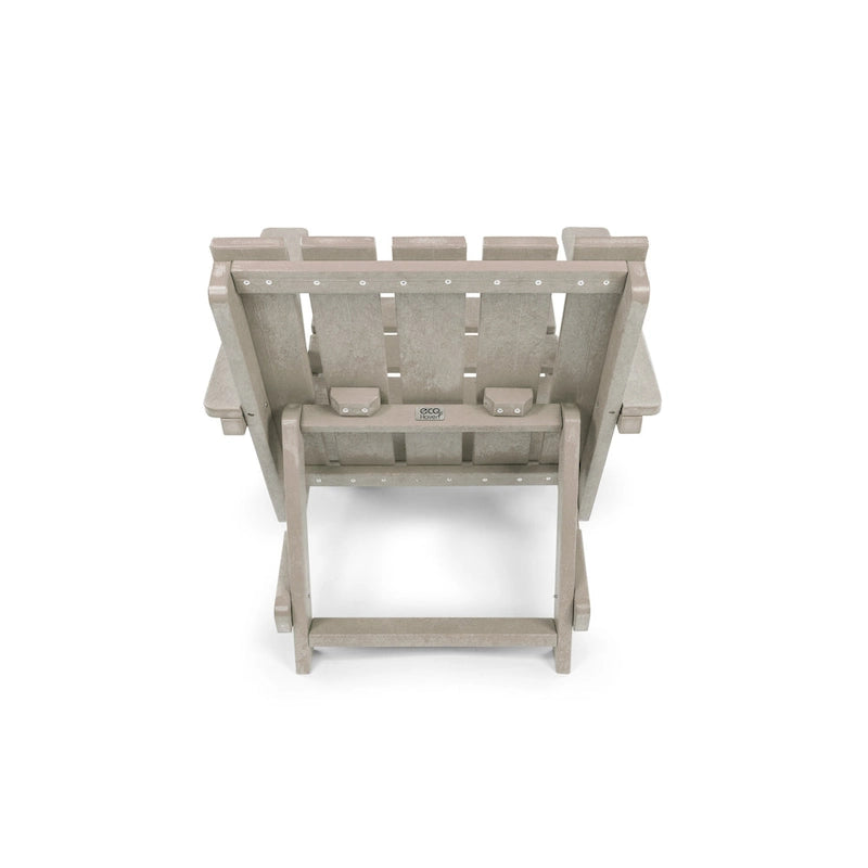 Chaise Adirondack moderne pliante d'extérieur Amalfi entièrement assemblée en HDPE résistant aux intempéries