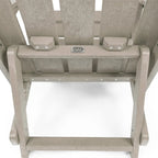 Chaise Adirondack moderne pliante d'extérieur Amalfi entièrement assemblée en HDPE résistant aux intempéries