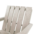 Chaise Adirondack moderne pliante d'extérieur Amalfi entièrement assemblée en HDPE résistant aux intempéries