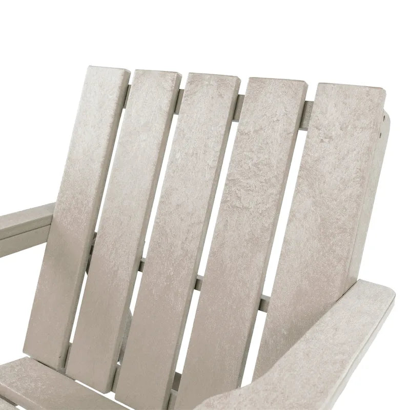 Chaise Adirondack moderne pliante d'extérieur Amalfi entièrement assemblée en HDPE résistant aux intempéries