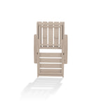 Chaise Adirondack moderne pliante d'extérieur Amalfi entièrement assemblée en HDPE résistant aux intempéries