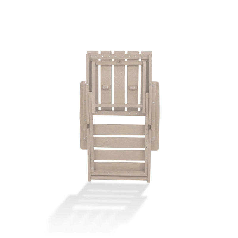 Chaise Adirondack moderne pliante d'extérieur Amalfi entièrement assemblée en HDPE résistant aux intempéries