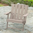 Chaise Adirondack moderne pliante d'extérieur Amalfi entièrement assemblée en HDPE résistant aux intempéries