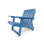 Chaise Adirondack moderne pliante d'extérieur Amalfi entièrement assemblée en HDPE résistant aux intempéries