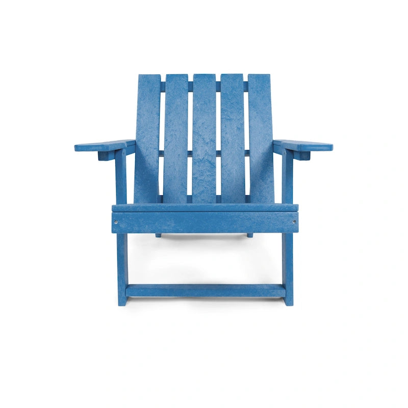 Chaise Adirondack moderne pliante d'extérieur Amalfi entièrement assemblée en HDPE résistant aux intempéries