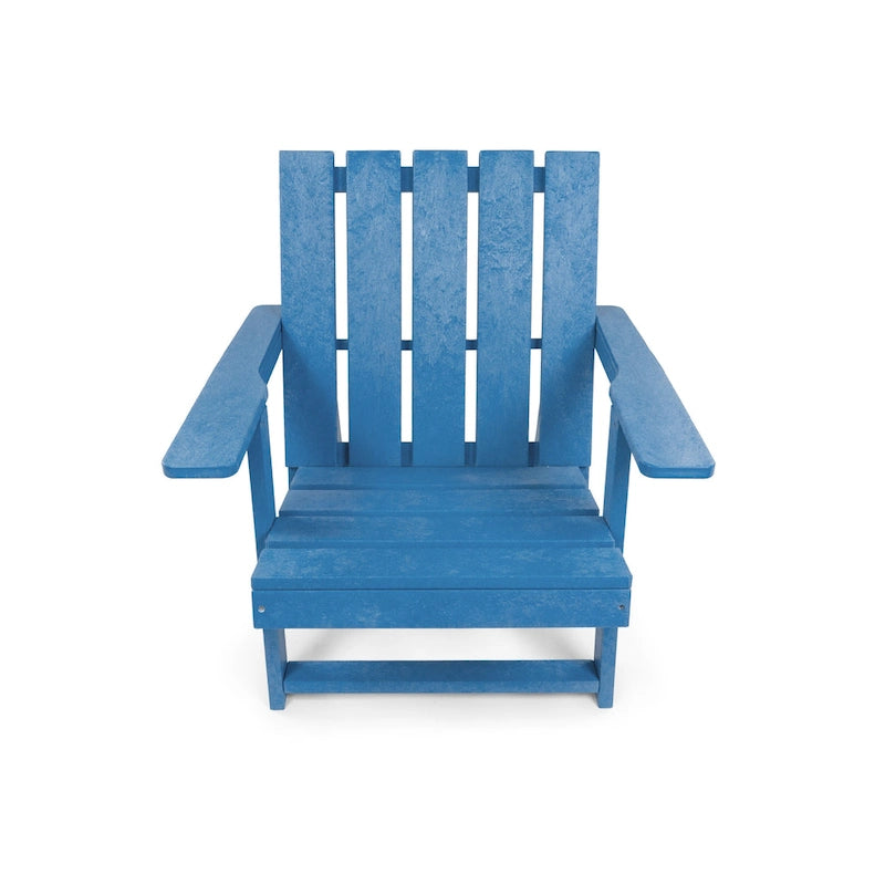 Chaise Adirondack moderne pliante d'extérieur Amalfi entièrement assemblée en HDPE résistant aux intempéries