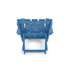 Chaise Adirondack moderne pliante d'extérieur Amalfi entièrement assemblée en HDPE résistant aux intempéries