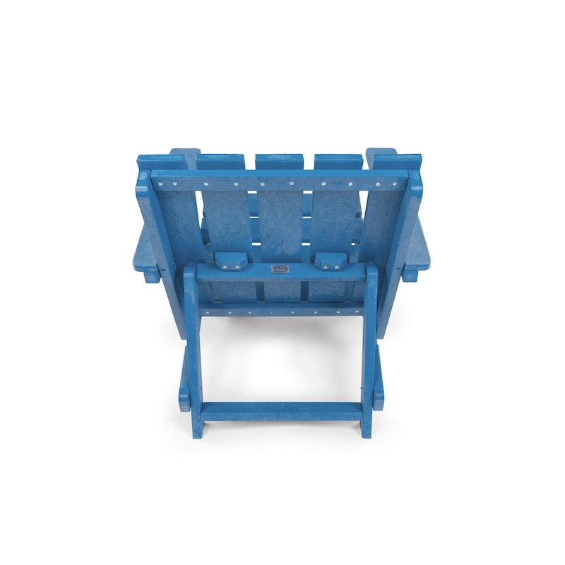 Chaise Adirondack moderne pliante d'extérieur Amalfi entièrement assemblée en HDPE résistant aux intempéries