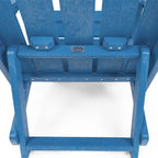 Chaise Adirondack moderne pliante d'extérieur Amalfi entièrement assemblée en HDPE résistant aux intempéries