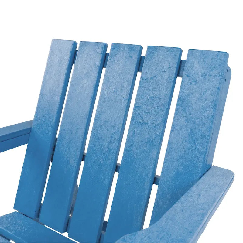 Chaise Adirondack moderne pliante d'extérieur Amalfi entièrement assemblée en HDPE résistant aux intempéries