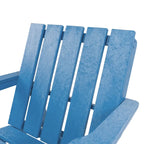 Chaise Adirondack moderne pliante d'extérieur Amalfi entièrement assemblée en HDPE résistant aux intempéries