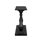 Console de table vintage avec placage de pin et pieds en forme de vase pour salon, bureau, entrée, chambre