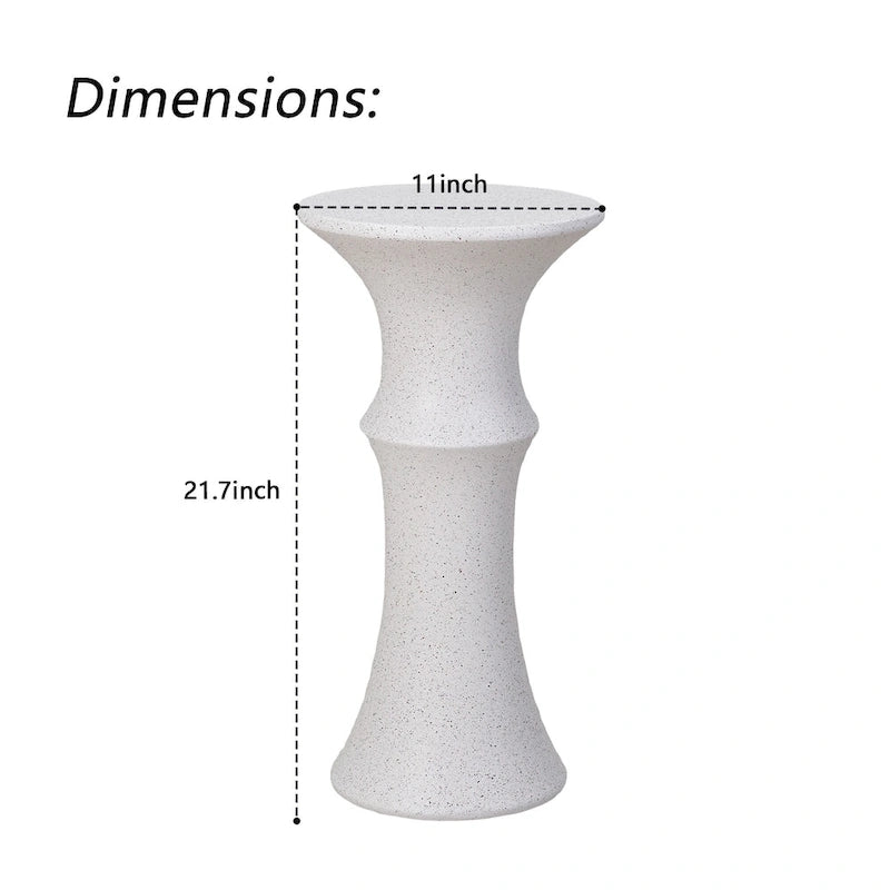 Table d'appoint/de bout ronde avec piédestal pour patio