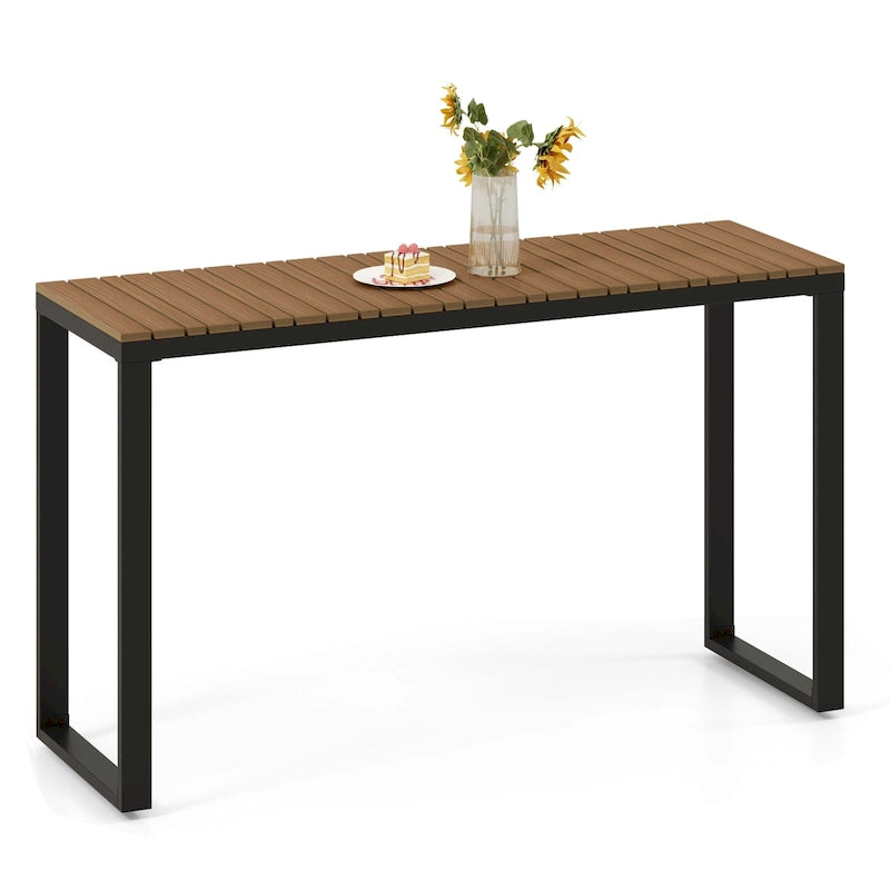 Console de jardin Costway avec pieds en métal, buffet de bar – Voir détails