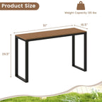 Console de jardin Costway avec pieds en métal, buffet de bar – Voir détails