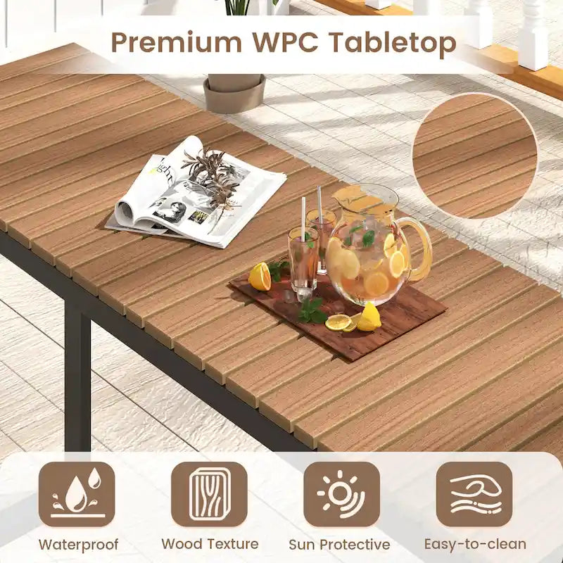 Console de jardin Costway avec pieds en métal, buffet de bar – Voir détails