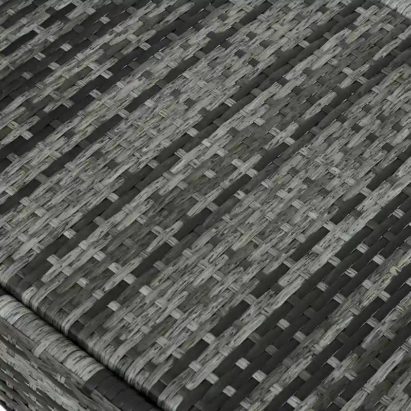 Chaise longue d'extérieur en rotin PE, transat de piscine avec coussin et oreiller pour piscine, terrasse, jardin