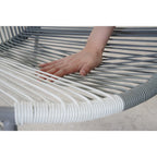 Ensemble de mobilier de patio 3 pièces, ensemble de bistrot de jardin en forme de coquillage