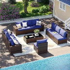 Ensemble de mobilier de jardin, Ensemble de canapé sectionnel d'extérieur