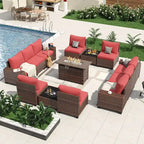 Ensemble de mobilier de jardin, Ensemble de canapé sectionnel d'extérieur