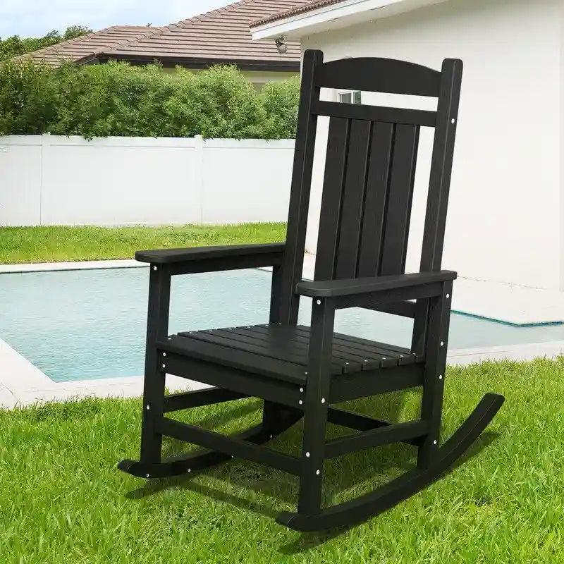 Fauteuil à bascule haut de gamme surdimensionné en plastique, stable et doux