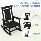 Fauteuil à bascule haut de gamme surdimensionné en plastique, stable et doux