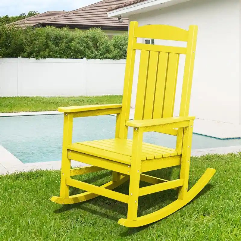 Fauteuil à bascule haut de gamme surdimensionné en plastique, stable et doux