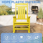 Fauteuil à bascule haut de gamme surdimensionné en plastique, stable et doux