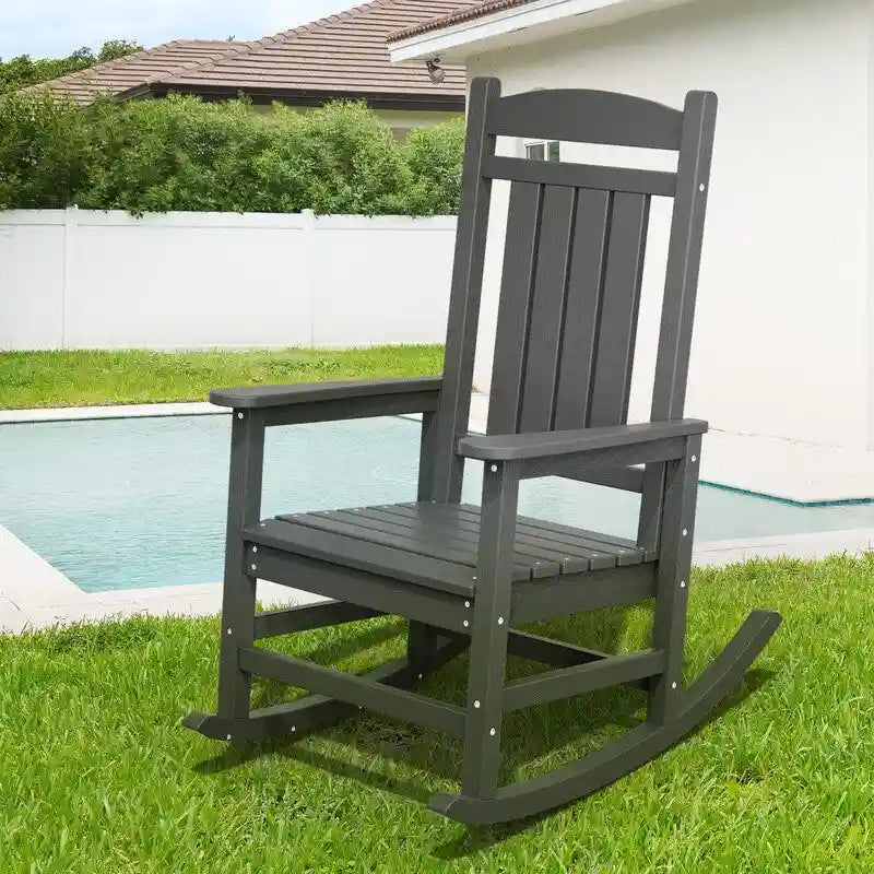 Fauteuil à bascule haut de gamme surdimensionné en plastique, stable et doux