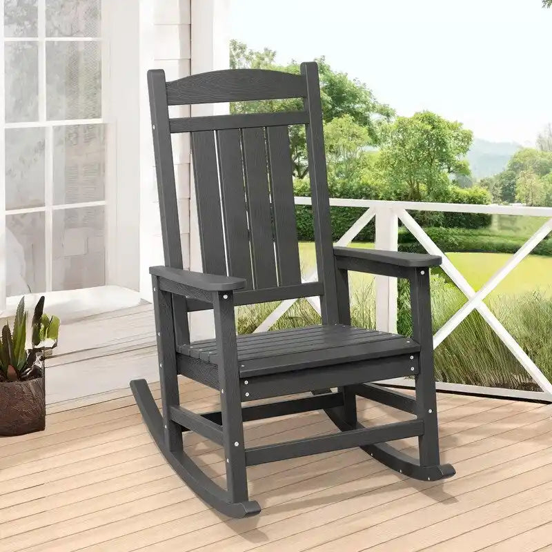 Fauteuil à bascule haut de gamme surdimensionné en plastique, stable et doux