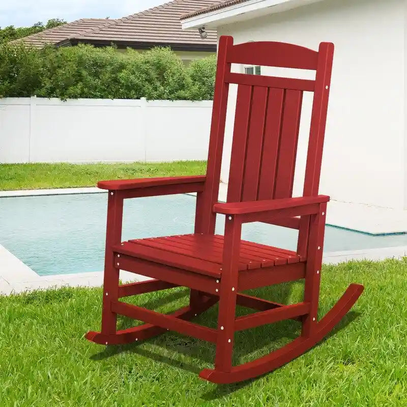 Fauteuil à bascule haut de gamme surdimensionné en plastique, stable et doux