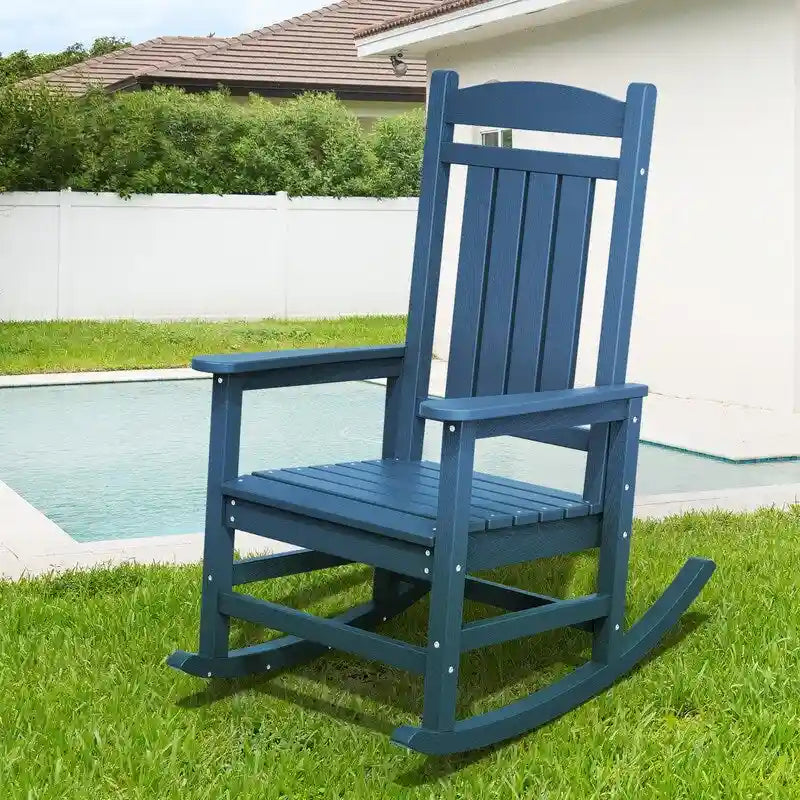 Fauteuil à bascule haut de gamme surdimensionné en plastique, stable et doux
