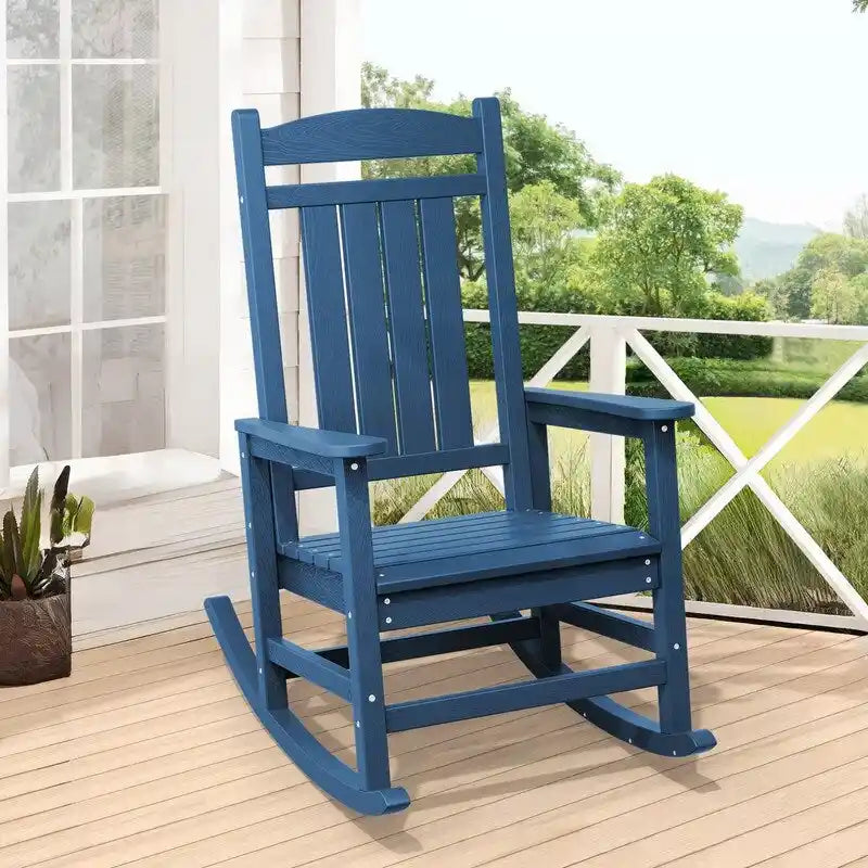 Fauteuil à bascule haut de gamme surdimensionné en plastique, stable et doux