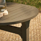 Table basse ovale d'extérieur en teck Saratoga