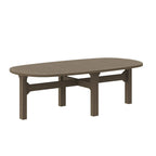 Table basse ovale d'extérieur en teck Saratoga