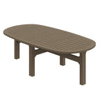 Table basse ovale d'extérieur en teck Saratoga