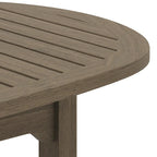 Table basse ovale d'extérieur en teck Saratoga