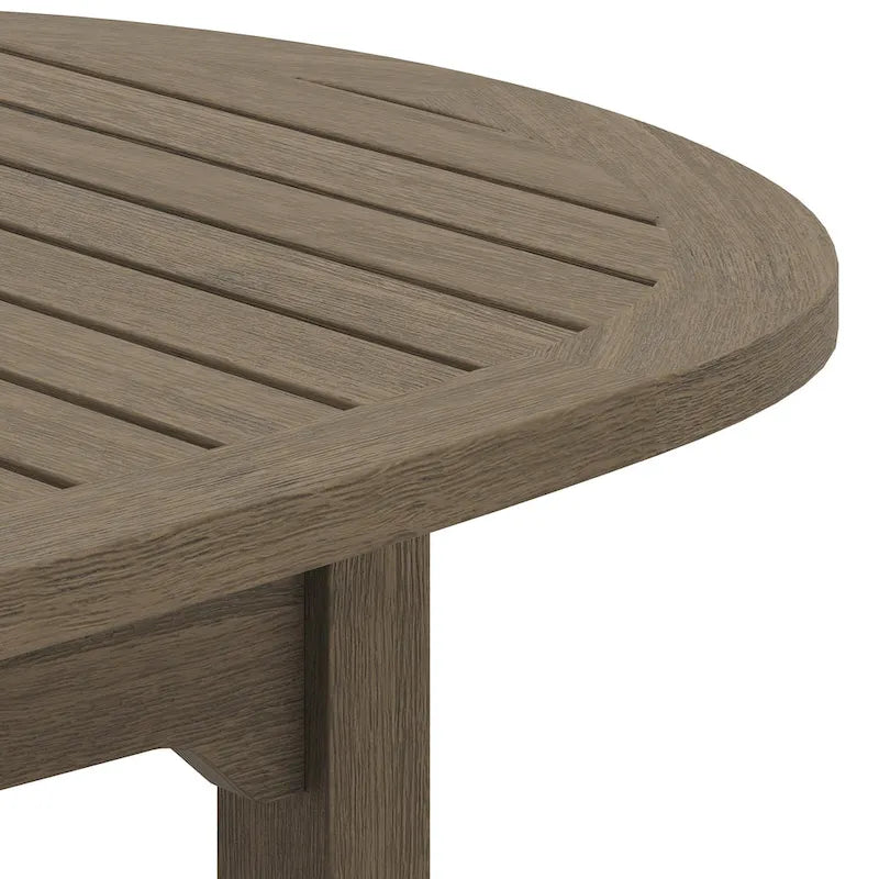 Table basse ovale d'extérieur en teck Saratoga