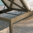 Bain de soleil en teck Northlake pour patio/extérieur