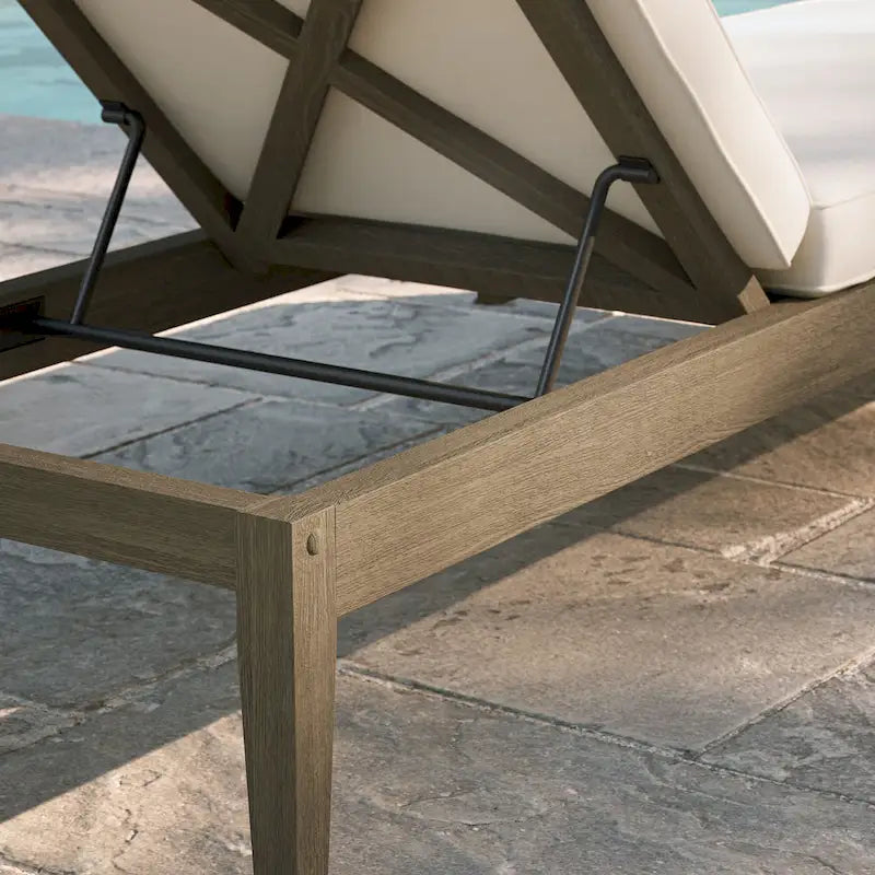 Bain de soleil en teck Northlake pour patio/extérieur