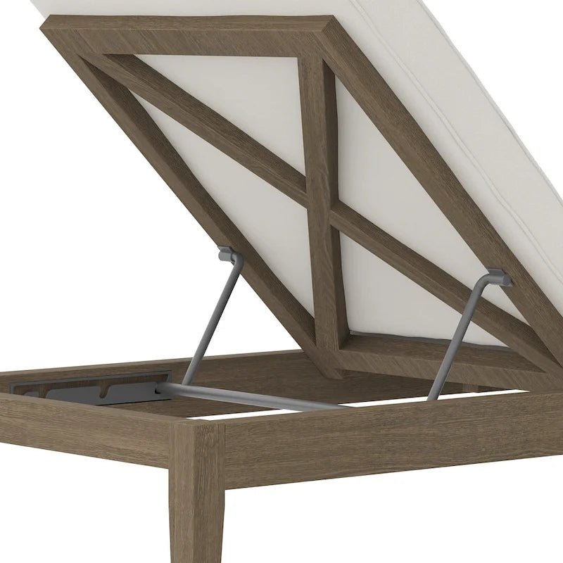 Bain de soleil en teck Northlake pour patio/extérieur