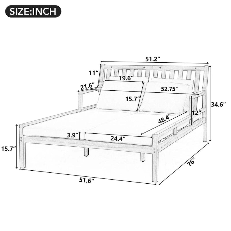 Bain de soleil extérieur en bois, 4 oreillers pour piscine, jardin, cour arrière
