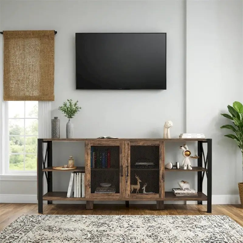 Meuble TV pour salon, meuble TV industriel pour chambre à coucher