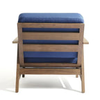Jamie, lot de 2 fauteuils de club d'extérieur en bois d'acacia avec coussins, 31 po L.