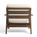 Jamie, lot de 2 fauteuils de club d'extérieur en bois d'acacia avec coussins, 31 po L.