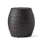 Table d'appoint de patio en osier d'extérieur de 14,00 po