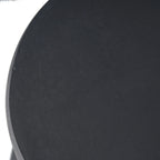 Table d'appoint en béton noir de 20 pouces, légère, moderne, intérieure/extérieure