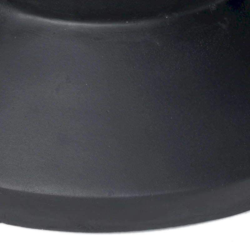 Table d'appoint en béton noir de 20 pouces, légère, moderne, intérieure/extérieure