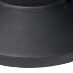 Table d'appoint en béton noir de 20 pouces, légère, moderne, intérieure/extérieure