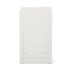 Table d'appoint Coral en aluminium, 24 pouces, métal blanc, design en C, extérieur